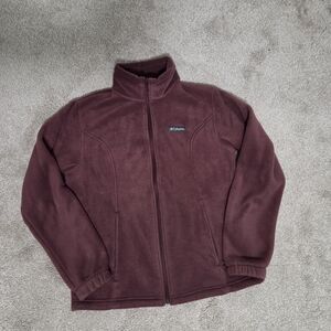 Columbia Maroon Fleece Jacket